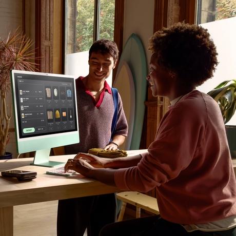 Apple M4 iMac ( グリーン) 24インチiMac Retina 4.5Kディスプレイモデル: 10コアCPUと10