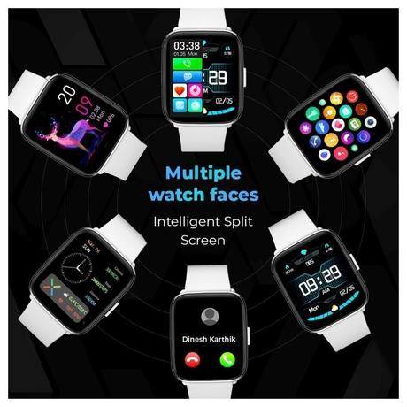 Gizmore GizFit 912 Blaze Smart Watch with Body Temperature Function, Grey-5