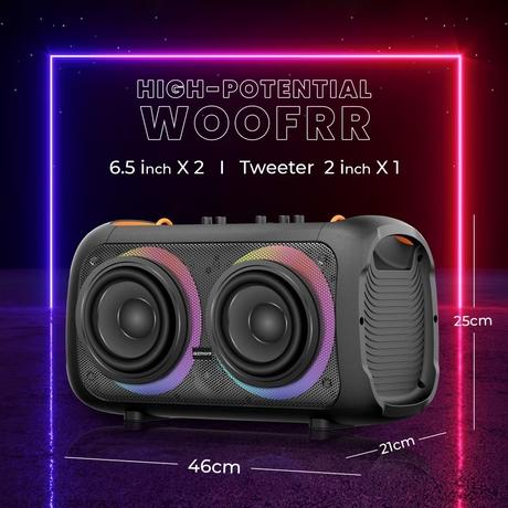 GIZmore Trolley T3000 DRUMM 60 Watts Bluetooth Portable Party Speaker-3