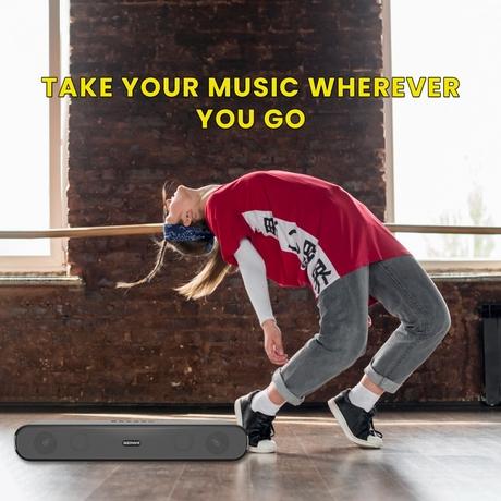 GIZMORE 1600Ultra 16 W RMS Bluetooth Soundbar Upto 10 Hours Playtime with TWS Function, Multi Connectivity BT v5.3, AUX, USB, SD Card-7
