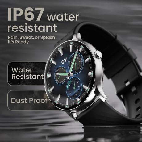 GoBoult Dire Round Dial Smart Smartwatch with 35.3 mm (1.39 inch) HD Screen,Functional Crown, Bluetooth Calling, Advanced Boult Health Tracker, 123+ Sports Modes, and 290+ Customizable Watch Faces (Black)-6