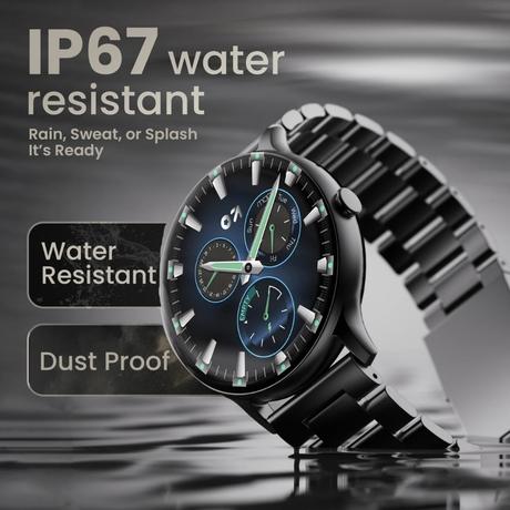 GoBoult Dire Round Dial Smart Smartwatch with 35.3 mm (1.39 inch) HD Screen,Functional Crown, Bluetooth Calling, Advanced Boult Health Tracker, 123+ Sports Modes, and 290+ Customizable Watch Faces (Jet Black)-6