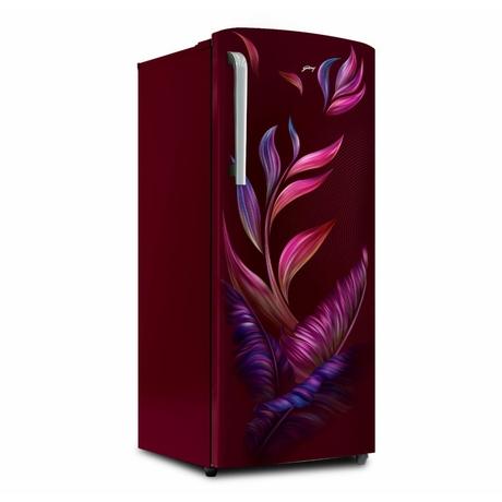 Godrej EMARVEL 268 L 3 Star Direct Cool Refrigerator with Advanced Inverter Technology, Fuse Wine, 290CNTHI FU WN-1