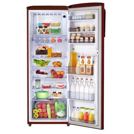 Godrej EMARVEL 268 L 3 Star Direct Cool Refrigerator with Advanced Inverter Technology, Fuse Wine, 290CNTHI FU WN-2