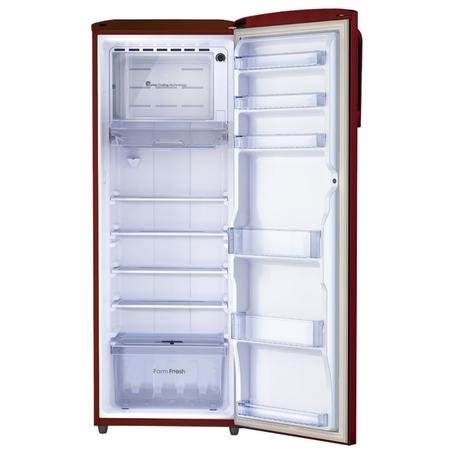 Godrej EMARVEL 268 L 3 Star Direct Cool Refrigerator with Advanced Inverter Technology, Fuse Wine, 290CNTHI FU WN-3