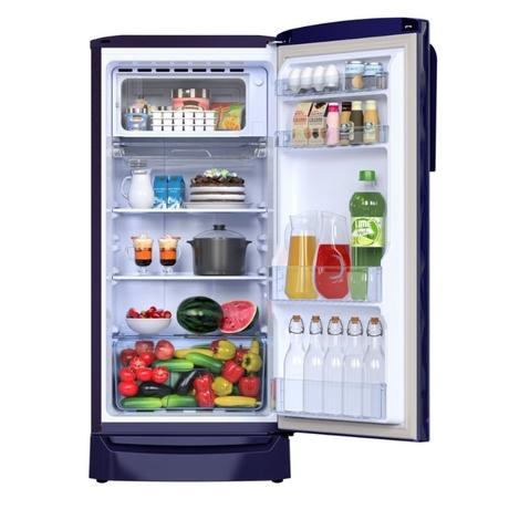 Godrej 184L 3 Star Direct Cool Single Door Refrigerator, Eon Marvel 207CN TDF, Fuse Blue-2