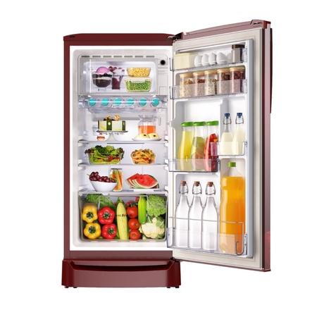 Godrej ERIOPLS 183 L 2 Star Direct Cool Refrigerator with Advanced Capillary Technology, Sea Wine, 205BN THF SE WN-2