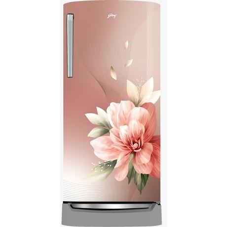 Godrej EMARVEL 207 L 5 Star Direct Cool Refrigerator with DC Inverter Technology, Rose Bloom, 230EN TDI RS BM-0