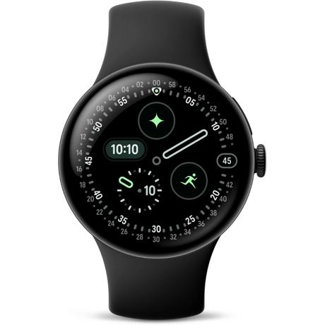 Google Pixel Watch 4 41 mm Smart Watch with Matte Black Active Band-0
