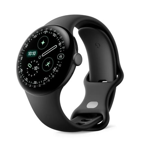 Google Pixel Watch 4 41 mm Smart Watch with Matte Black Active Band-1