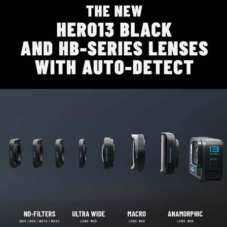 Gopro Hero 13 Action Camera with Front & Rear LCD Screens, 5.3K60 Video, Hypersmooth 6.0+Autoboost, Live Streaming with Enduro Battery-7
