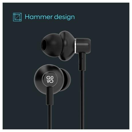 Govo GoBass 610 Wired Earphone with Super Bass, Black-4