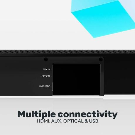 GOVO GOSURROUND 410 , 2.0 Channel with HDMI and Optical, Wireless Bluetooth Soundbar, RMS Output 40 W (Platinum Black), 80 Watts-5