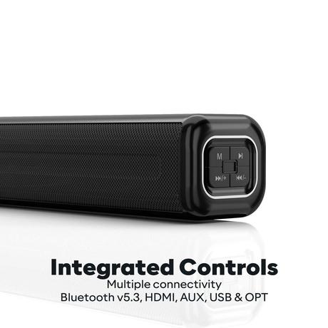 GOVO GoSurround 955 200 W Soundbar, 5.1 Channel Home Theatre, 13.33 cm (5.25 inch) Subwoofer, HDMI, Opt, AUX, USB & Bluetooth, 3 Equalizer Modes, Stylish Remote & LED Display (Black)-4