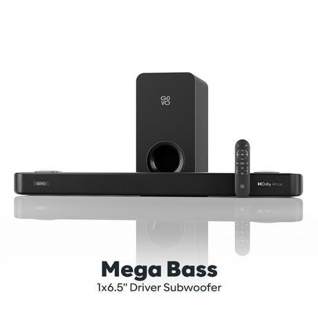GOVO GoSurround 940, 4.1 (2.1.2) Channel Home Theatre, 400 W Sound bar with True Dolby Atmos, 16.51 cm (6.5 inch) subwoofer, OPT, AUX, USB & Bluetooth, 3 Equalizer Modes & LED Display (Platinum Black)-4