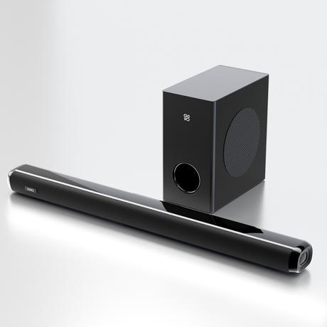 GOVO GoSurround 850 Pro, 200 W Sound bar, 2.1 Channel Home Theatre, 16.51 cm (6.5 inch) subwoofer, HDMI, Opt, AUX, USB and Bluetooth, 3 Equalizer Modes, Stylish Remote and LED Display (Black)-0