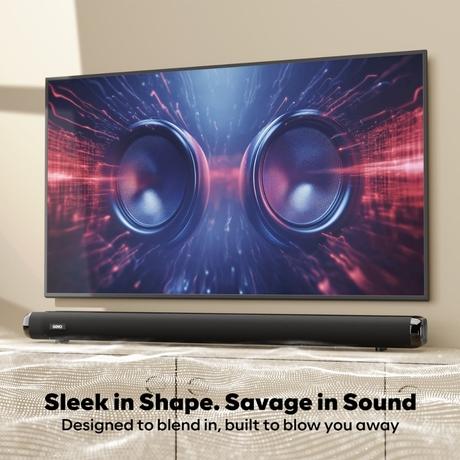 GOVO GoSurround 850 Pro, 200 W Sound bar, 2.1 Channel Home Theatre, 16.51 cm (6.5 inch) subwoofer, HDMI, Opt, AUX, USB and Bluetooth, 3 Equalizer Modes, Stylish Remote and LED Display (Black)-2