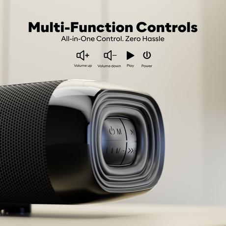 GOVO GoSurround 850 Pro, 200 W Sound bar, 2.1 Channel Home Theatre, 16.51 cm (6.5 inch) subwoofer, HDMI, Opt, AUX, USB and Bluetooth, 3 Equalizer Modes, Stylish Remote and LED Display (Black)-4