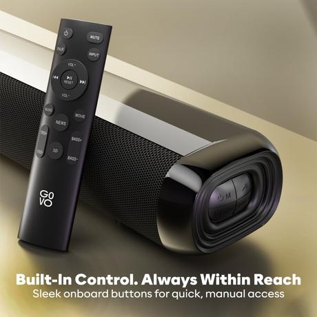 GOVO GoSurround 850 Pro, 200 W Sound bar, 2.1 Channel Home Theatre, 16.51 cm (6.5 inch) subwoofer, HDMI, Opt, AUX, USB and Bluetooth, 3 Equalizer Modes, Stylish Remote and LED Display (Black)-5