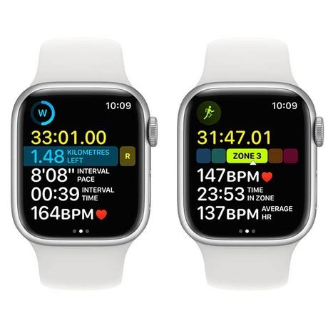 Buy Apple Watch Series 8 GPS + Cellular 41mm Silver Aluminium Case 
