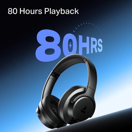 boAt Rockerz 512 ANC Over The Ear Headphones with 35db ANC, 40mm