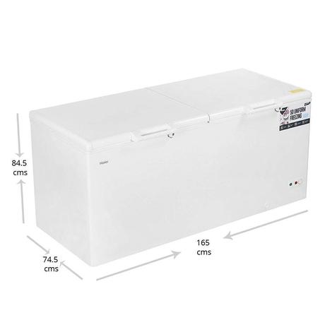 Buy Haier 519 litres Double Door Deep Freezer, White HCC-588HC at