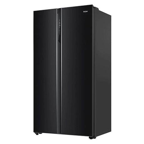 Haier 602 Litres Side-by-Side Refrigerator with Convertible Fridge, Black Steel HRS-682KS-2