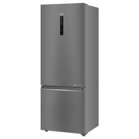 Haier 325 litres 3 Star Double Door Refrigerator, Brush line Silver HRB-3753BBS-P-0