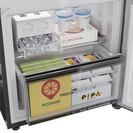 Haier 325 litres 3 Star Double Door Refrigerator, Brush line Silver HRB-3753BBS-P-6