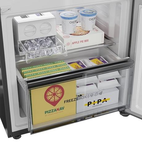 Haier 325 litres 3 Star Double Door Refrigerator, Brush line Silver HRB-3753BBS-P-6
