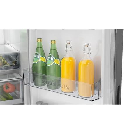 Haier 325 litres 3 Star Double Door Refrigerator, Brush line Silver HRB-3753BBS-P-8
