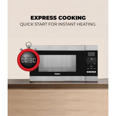 Haier 30 L Convection Microwave Oven with In-built Air Fryer Function & Motorized Rotisserie-4