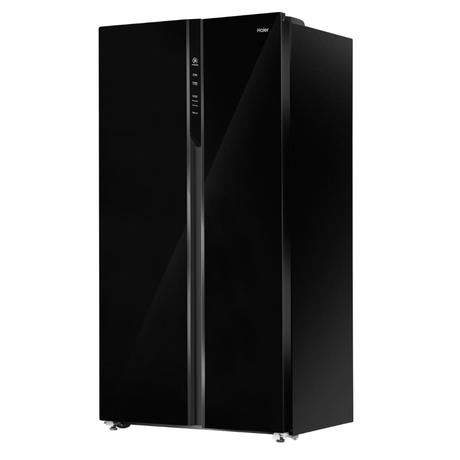 Haier 602 L Wi-Fi Enabled Side By Side Refrigerator, Black Glass, HRS-682KGU1-2