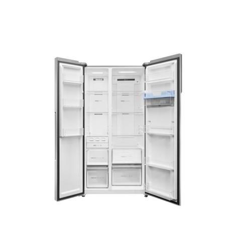 Haier 596 L 3 Star Side by Side Refrigerator (HRS-682SWDU1, Shiny Silver)-3