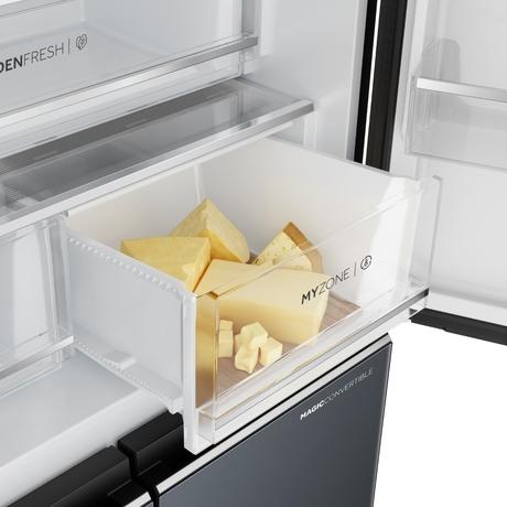 Haier 520 L 3 Star Frost Free Side by Side Convertible Refrigerator, HRB-600MGU1, Mirror Glass-12