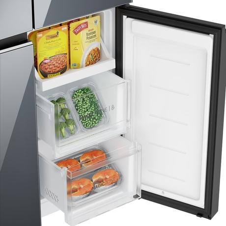 Haier 520 L 3 Star Frost Free Side by Side Convertible Refrigerator, HRB-600MGU1, Mirror Glass-14