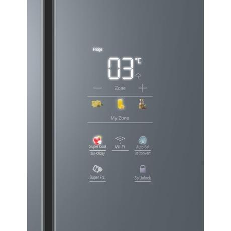 Haier 520 L 3 Star Frost Free Side by Side Convertible Refrigerator, HRB-600MGU1, Mirror Glass-15