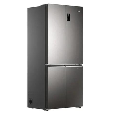Haier 520 L, 4 Door Side by Side Refrigerator with 85% Convertible Fridge Space & Expert Inverter Technology (HRB-600IS, Inox Steel)-1
