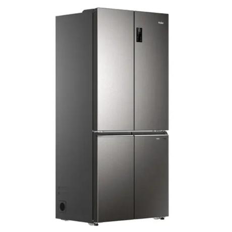 Haier 520 L, 4 Door Side by Side Refrigerator with 85% Convertible Fridge Space & Expert Inverter Technology (HRB-600IS, Inox Steel)-1