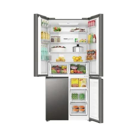 Haier 520 L, 4 Door Side by Side Refrigerator with 85% Convertible Fridge Space & Expert Inverter Technology (HRB-600IS, Inox Steel)-10