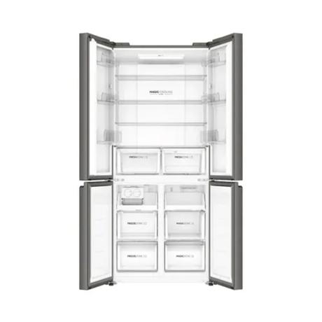 Haier 520 L, 4 Door Side by Side Refrigerator with 85% Convertible Fridge Space & Expert Inverter Technology (HRB-600IS, Inox Steel)-6