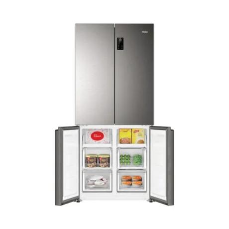 Haier 520 L, 4 Door Side by Side Refrigerator with 85% Convertible Fridge Space & Expert Inverter Technology (HRB-600IS, Inox Steel)-9