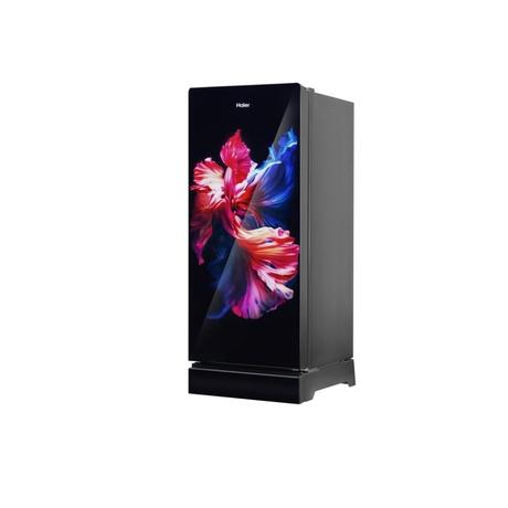 Haier 190 L 3 Star Single Door Refrigerator (HRD-2113PWGA-N, Wave Glass)-2