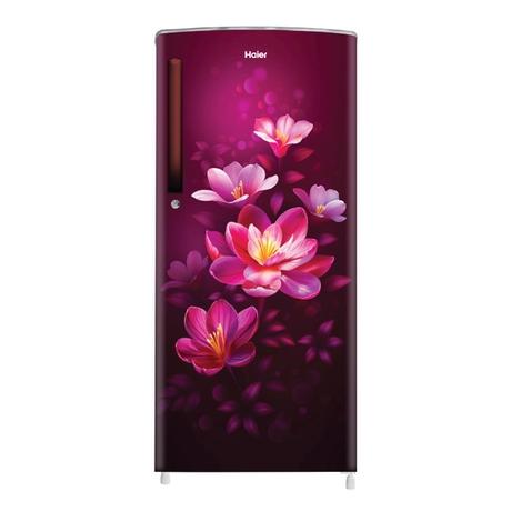 Haier 205 L 1 Star Single Door Refrigerator (HRD-2261SRMA-N, Red Magnolia)-0