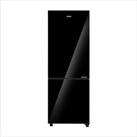Haier 265 L 2 Star Bottom Mount Refrigerator (HRB-3152PKGA-P, Black Glass)-0