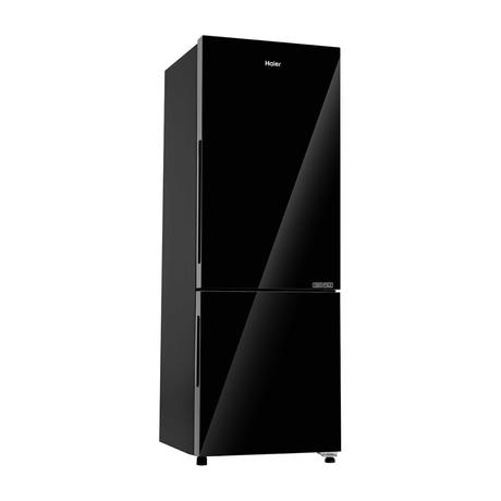Haier 265 L 2 Star Bottom Mount Refrigerator (HRB-3152PKGA-P, Black Glass)-1
