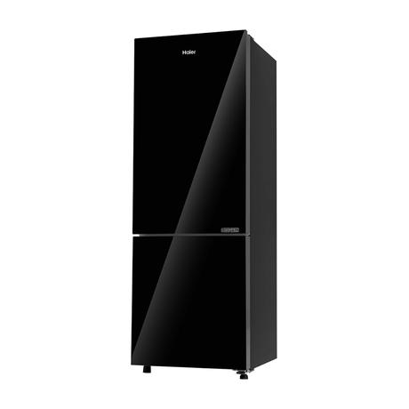 Haier 265 L 2 Star Bottom Mount Refrigerator (HRB-3152PKGA-P, Black Glass)-2