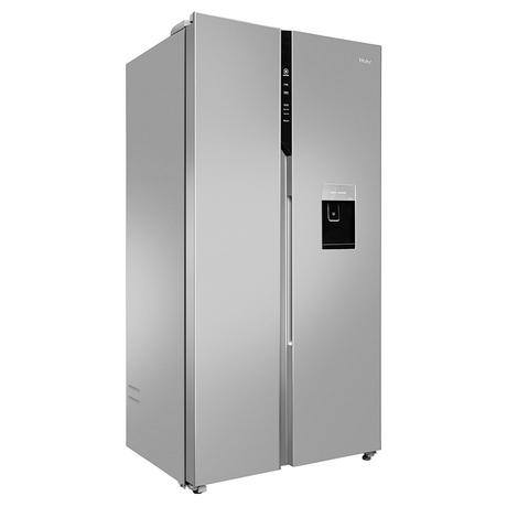 Haier 596 L 3 Star Side By Side Refrigerator with Deo Fresh Technology, Regal Steel, HRS-682WRSU1-1