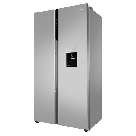 Haier 596 L 3 Star Side By Side Refrigerator with Deo Fresh Technology, Regal Steel, HRS-682WRSU1-2