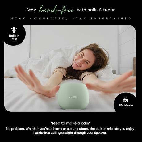 Hammer Drop 5 W Bluetooth Speaker, Green-5